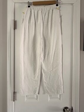 FP Movement by Free People Off-White Lightweight Straight-Leg Pants.